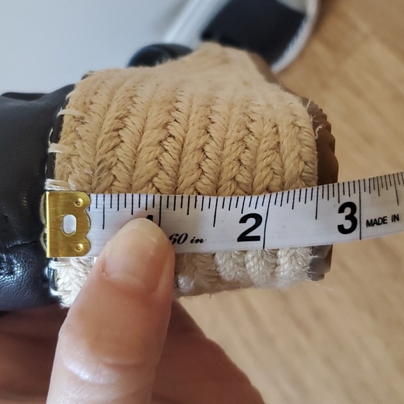 Eileen Fisher Wiley Espadrille Black Wedge Sandal Size 8 - Picture 12 of 13